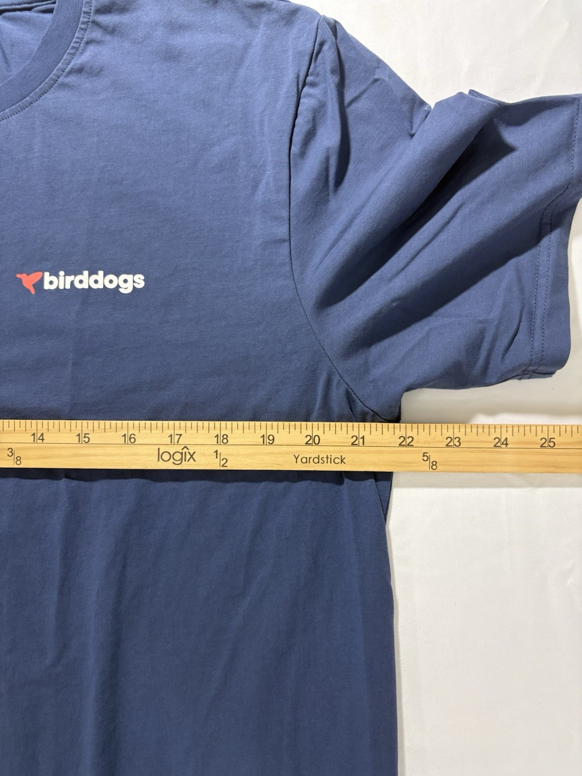 Birddogs Graphic Tee Mens XL Blue Short Sleeve Shirt Crew Stretch Spell Out Logo gallery