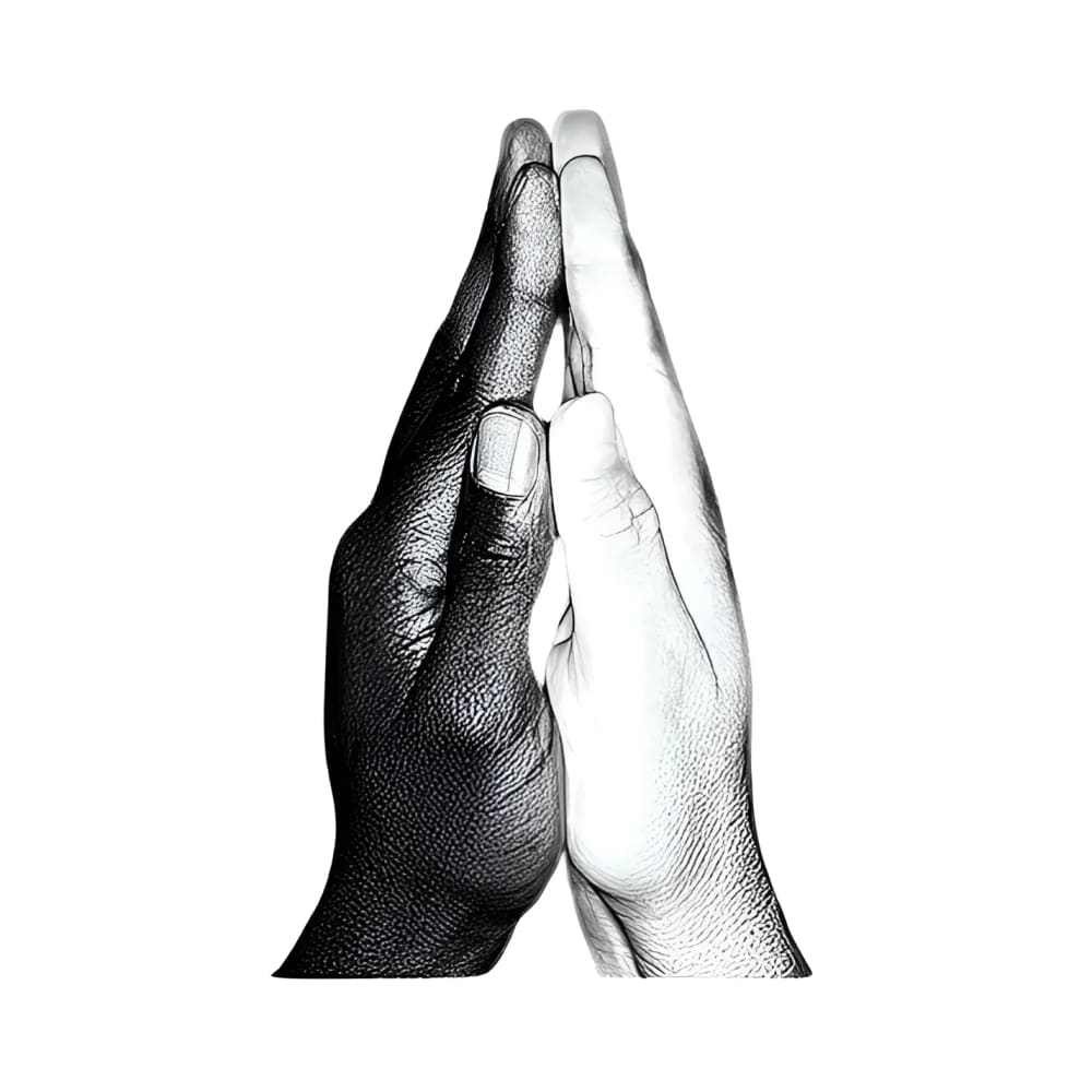 The Prayer T-shirt by h.m. Peavy Celebrating Equality and Unity