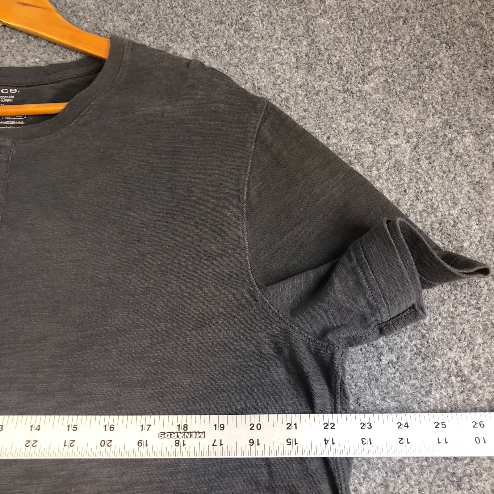 Vince Henly Shirt Mens Extra Large Gray 100% Cotton Short Sleeve Soft Casual gallery