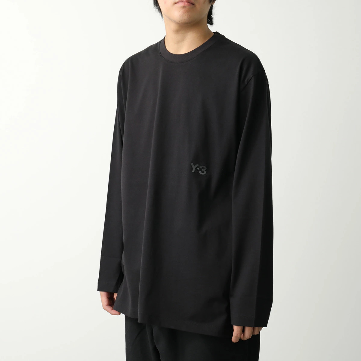 Yohji Yamamoto Y-3 U LS TEE Long Sleeve Tee Men's BLACK S or M or L or XL gallery