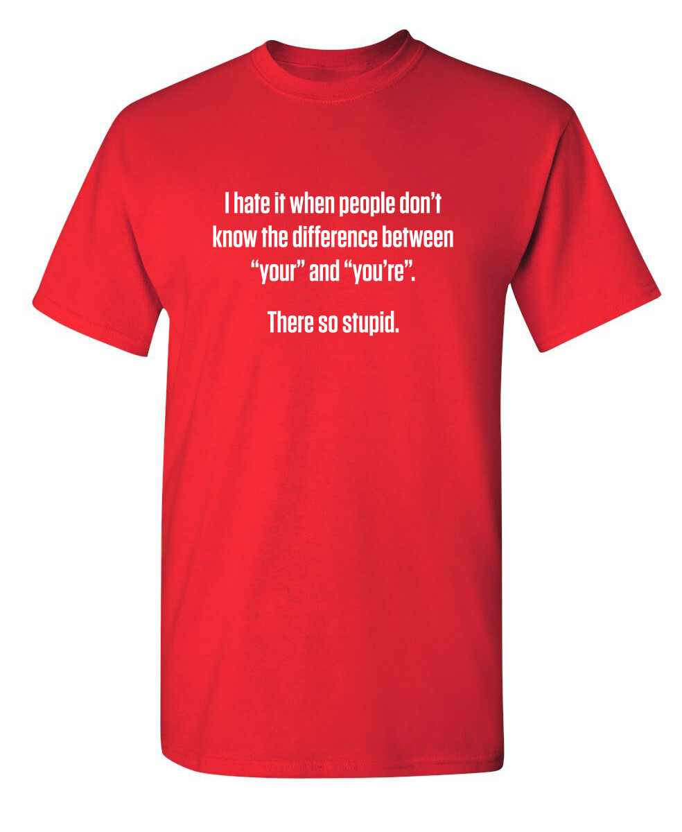 Don't Know the Difference Sarcastic Humor Super Soft Ring Spun Funny T Shirt gallery