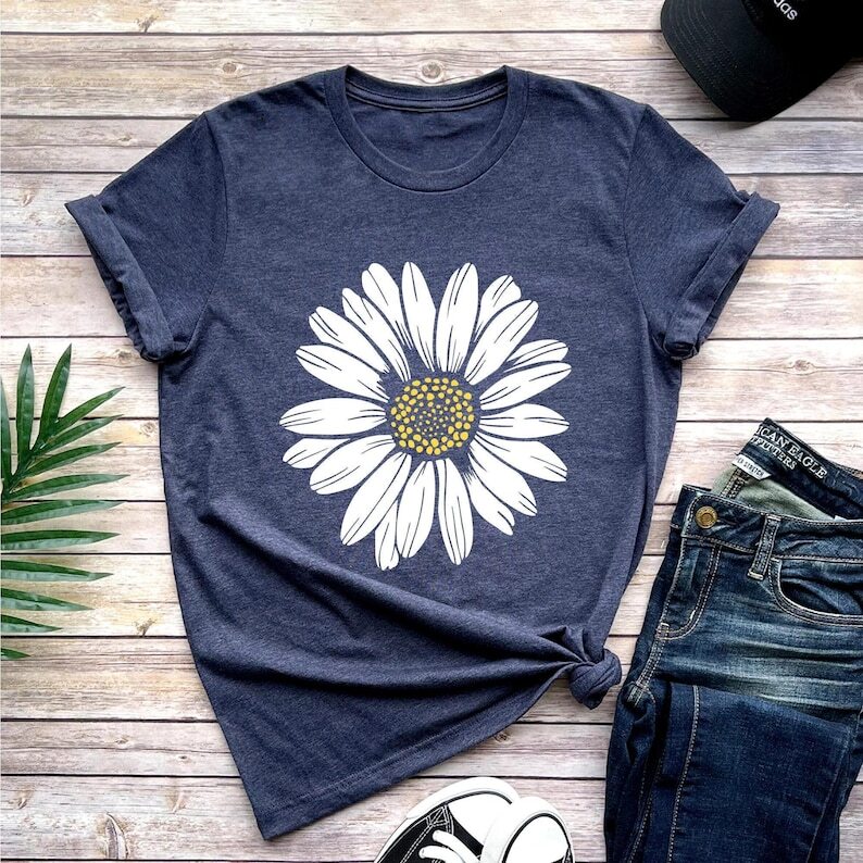 Daisy Shirt Wildflower Shirt Floral Shirt Gift Birth Month Flower Gift For Siste gallery