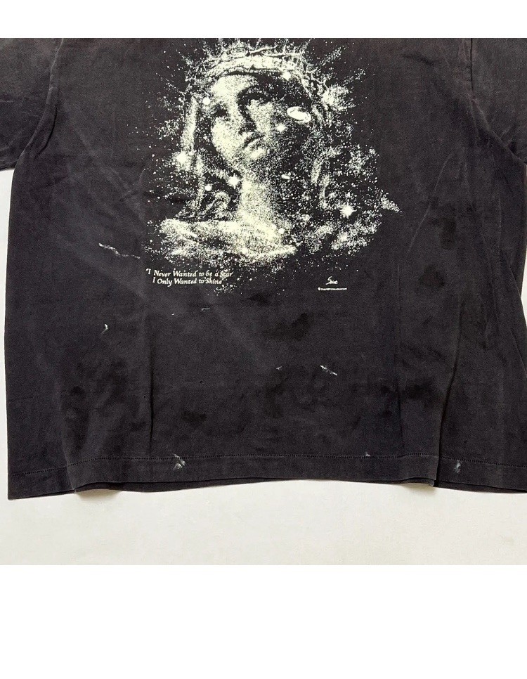 Stedman Men’s XL Black Cotton Crew Neck Short Sleeve Jesus Graphic T-Shirt gallery