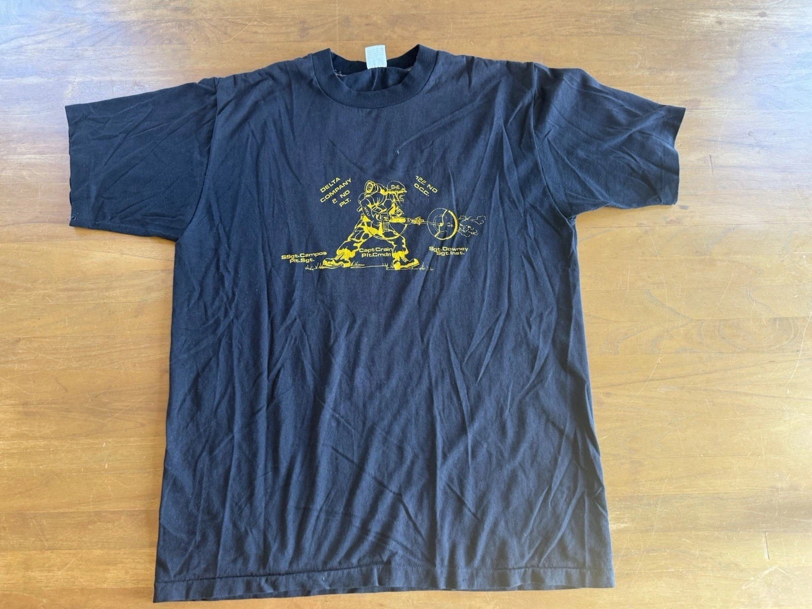 Delta 2nd Platoon Company Military Single Stitch Vintage 80S T-Shirt Men XL gallery