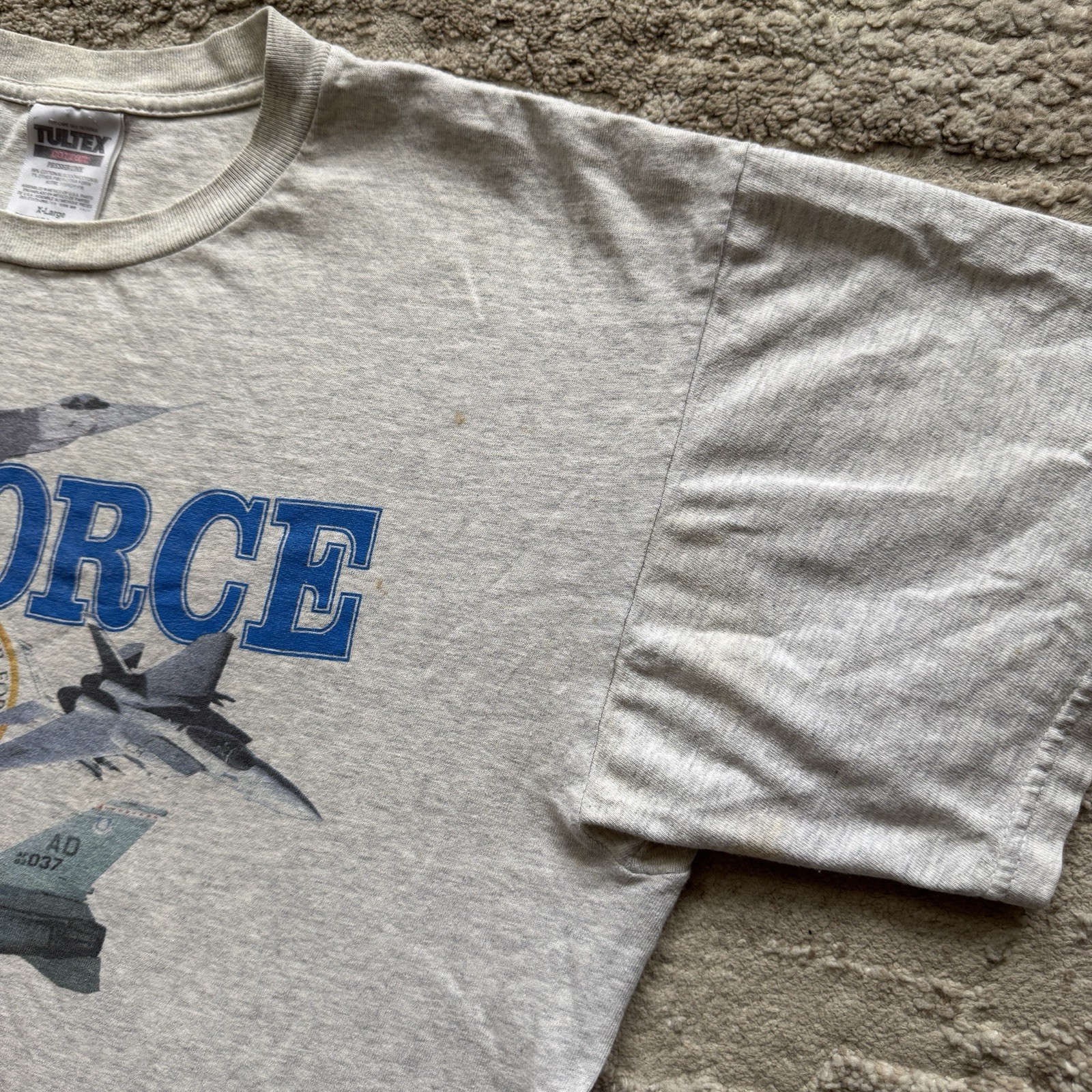 Vintage 90s Tultex United States Air Force Tee Men’s XL Military USAF Jets USA gallery