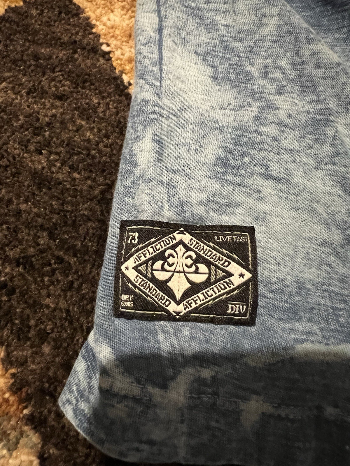 🟦🟦🟦 VINTAGE AFFLICTION T SHIRT XL MADE IN THE USA READ DESCRIPTION gallery