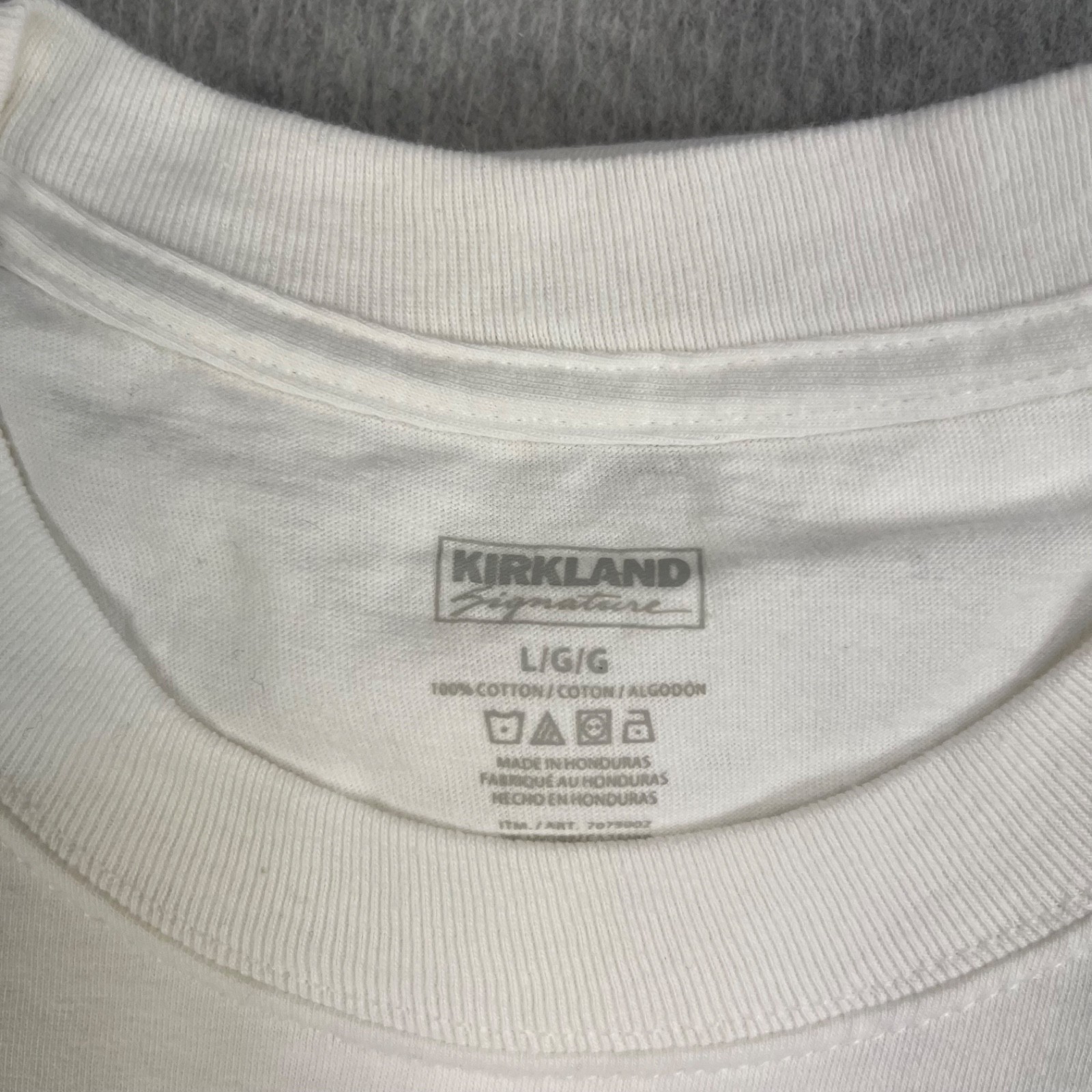 Kirkland Signature Heavyweight Cotton T Shirt Mens Large White Lot Of 2 Blank gallery