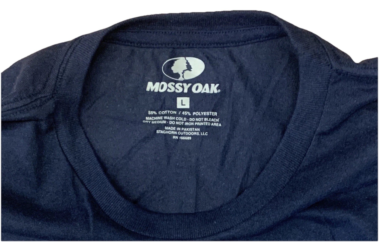 Mossy Oak Live & Breathe Outdoors Est. 1986 T-shirt Large Blue Staghorn Creek gallery