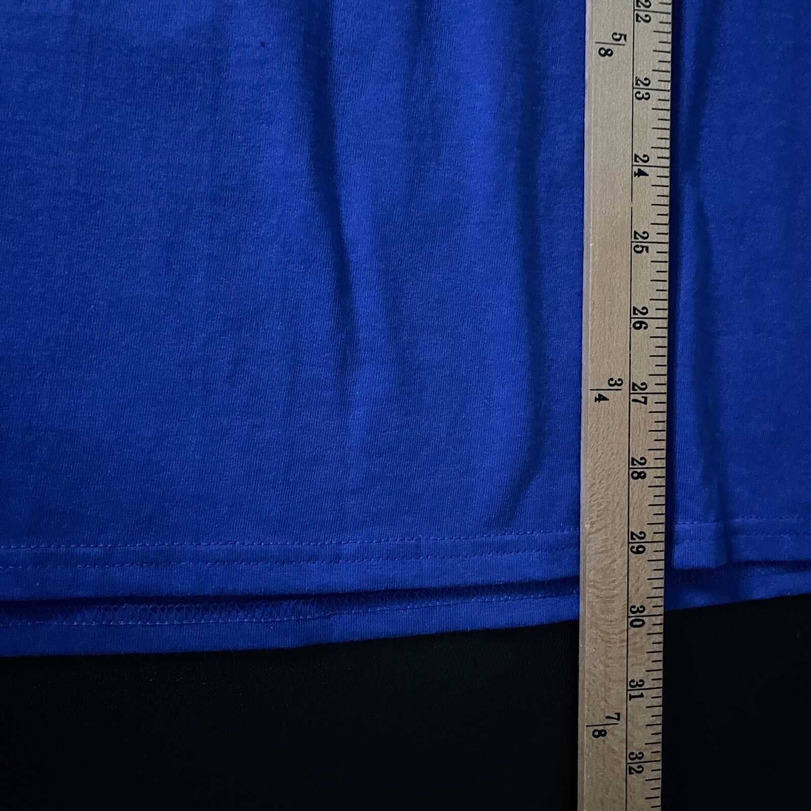 Hanes Authentic Mens Royal Blue Short Sleeve T-Shirt Seniors 2022 Size L gallery
