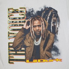 Lil Durk The Voice Rap Tee Sz Medium Mens Light Brown T-Shirt OTF Official Merch