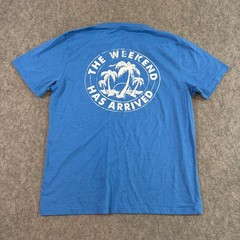 Chubbies Blue Relaxer The Weekend Has Arrived Crew Neck T-Shirt Men’s Size Large