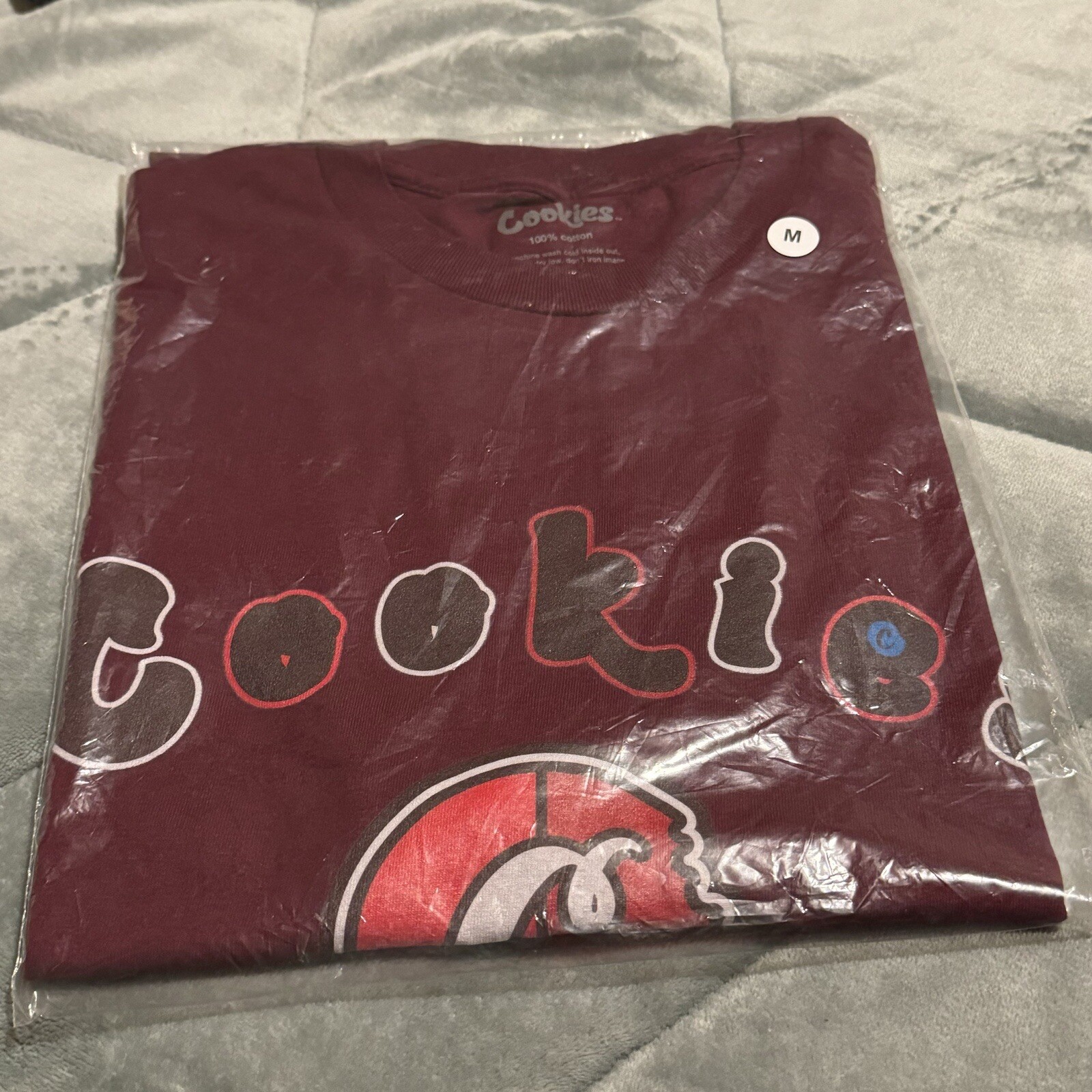 Cookies SF Medium Cookies Original LOGO T SHIRT Burgundy Authentic NEW gallery