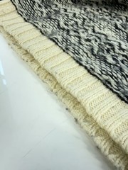 WILLY CHAVARRIA Knit Sweater (Thick), Size 40, Wool, White, All-Over Print, 21-0