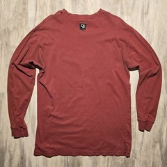 Def Jam Recordings ’90s Y2K Rare Red Retro Thrashed Long Sleeve Rap Tee