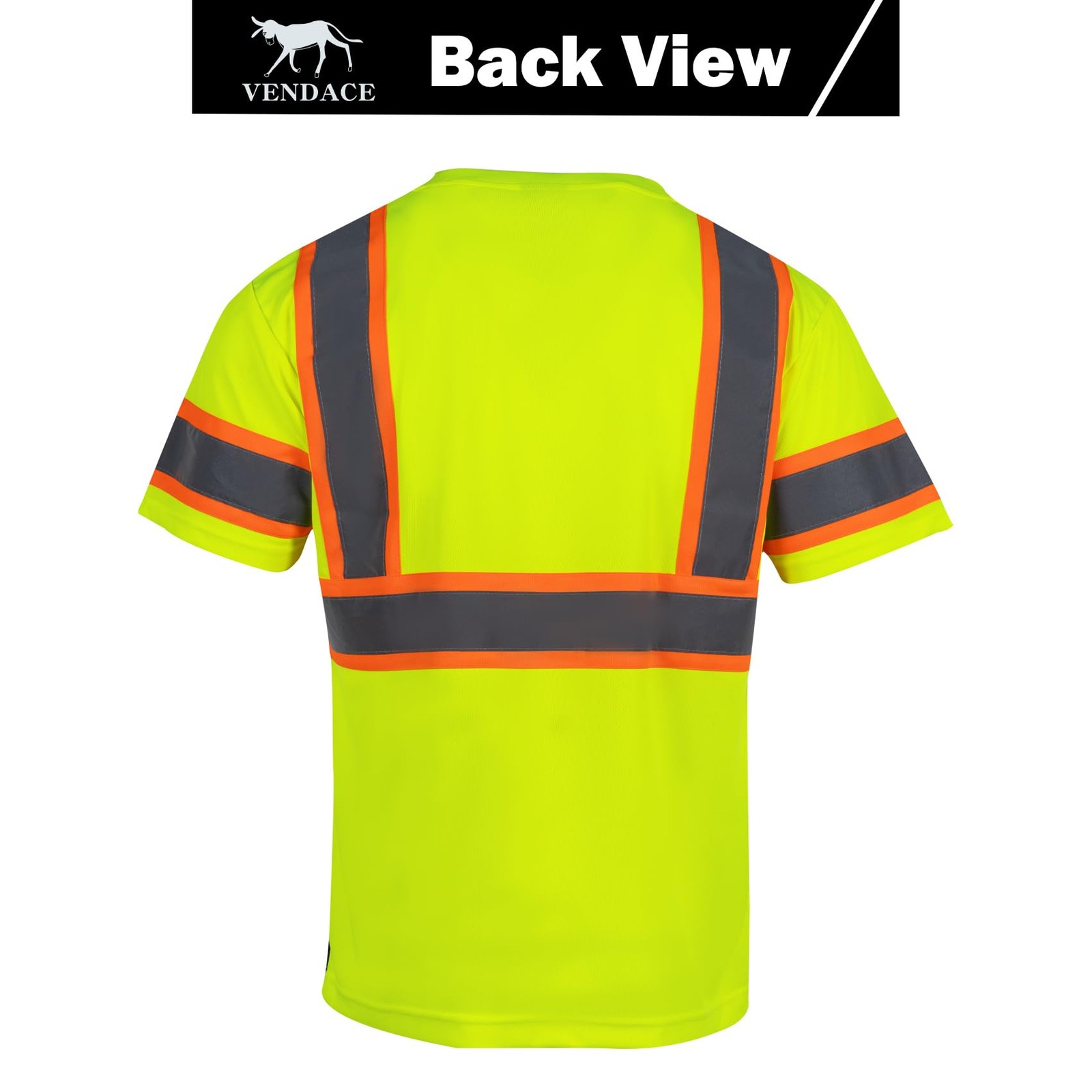 Hi Vis Reflective Safety Shirts for Men ANSI Class 3 High Visibility Construc... gallery