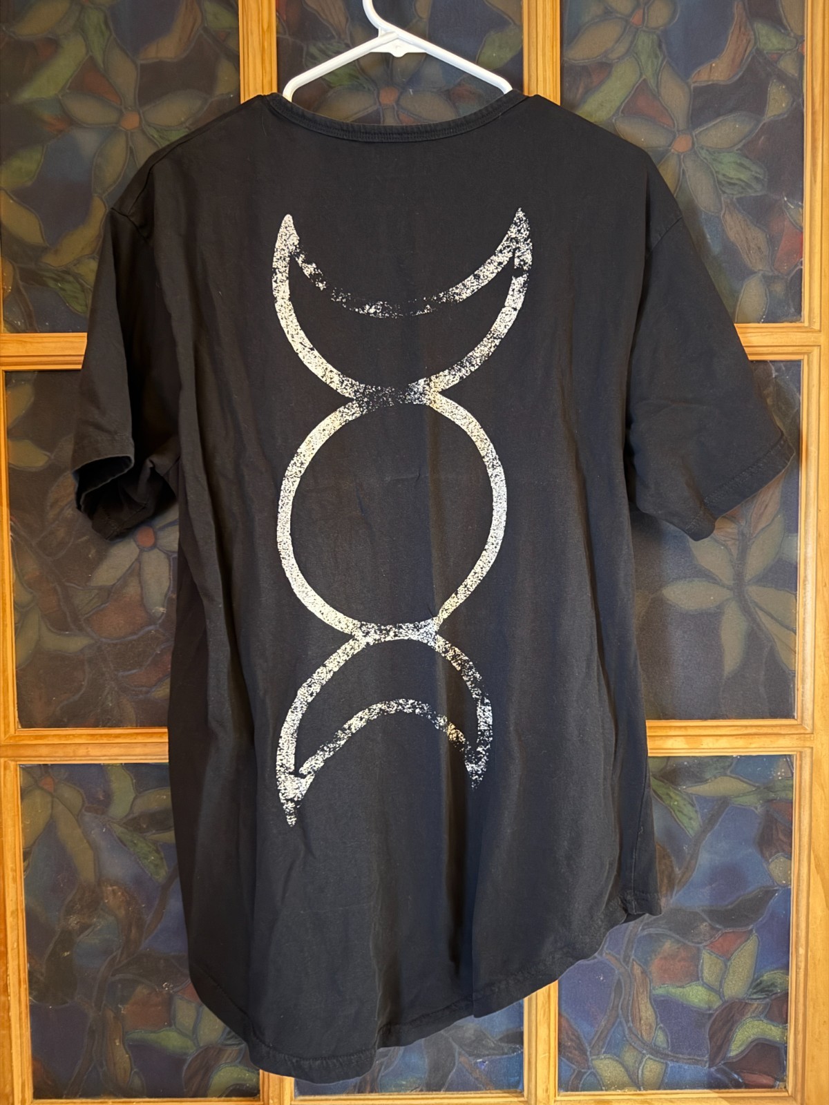 2pc Black Craft Cult II & III Graphic T-Shirts Size LARGE Black Bats Triple Moon gallery