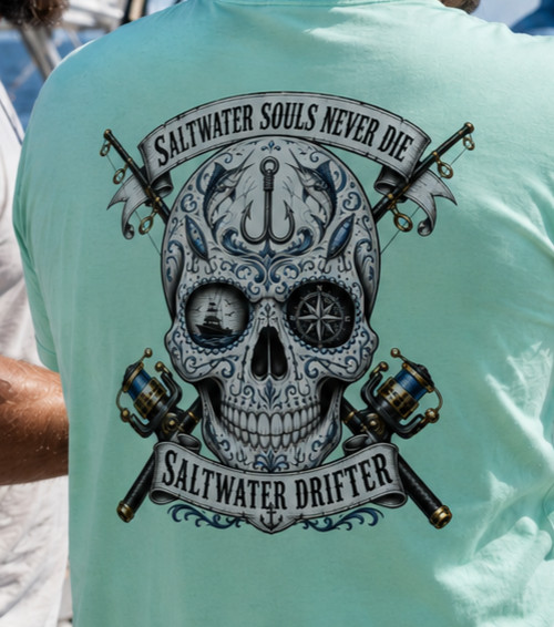 R Caribbean Hobo Fish Tales T-shirt Saltwater Drifter Key West Havana Cabo ocean gallery