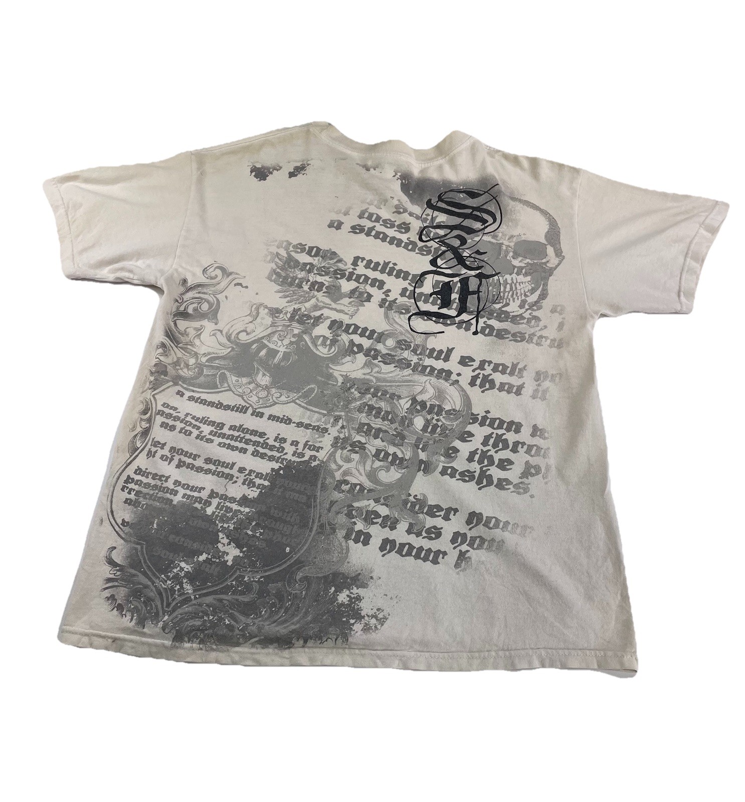 Mens 20s Urban Legend Soy & Fire White Graphic Tee Size L gallery