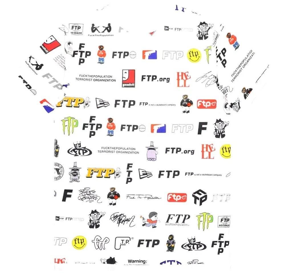 FTP Fuckthepopulation 13 Year Anniversary Archive Reversible Tee White Large ‘23 gallery