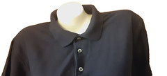 Perry Ellis Polo Dark Navy Short Sleeve 3 Buttons Side Slits Men’s Size XL