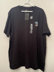 Hurley NWT Black Everyday Washed Trippy Marlin Fish Graphic T-Shirt Size XXL