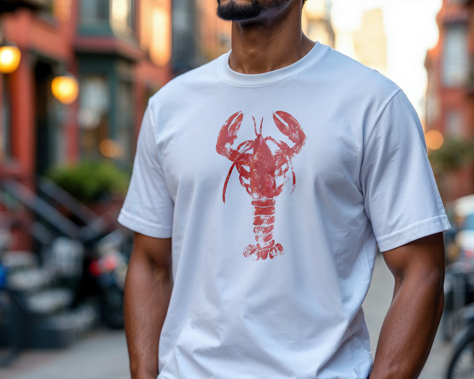 Red Lobster Graphic T-Shirt Coastal Nautical Beachwear Summer Ocean Seafood A82 gallery