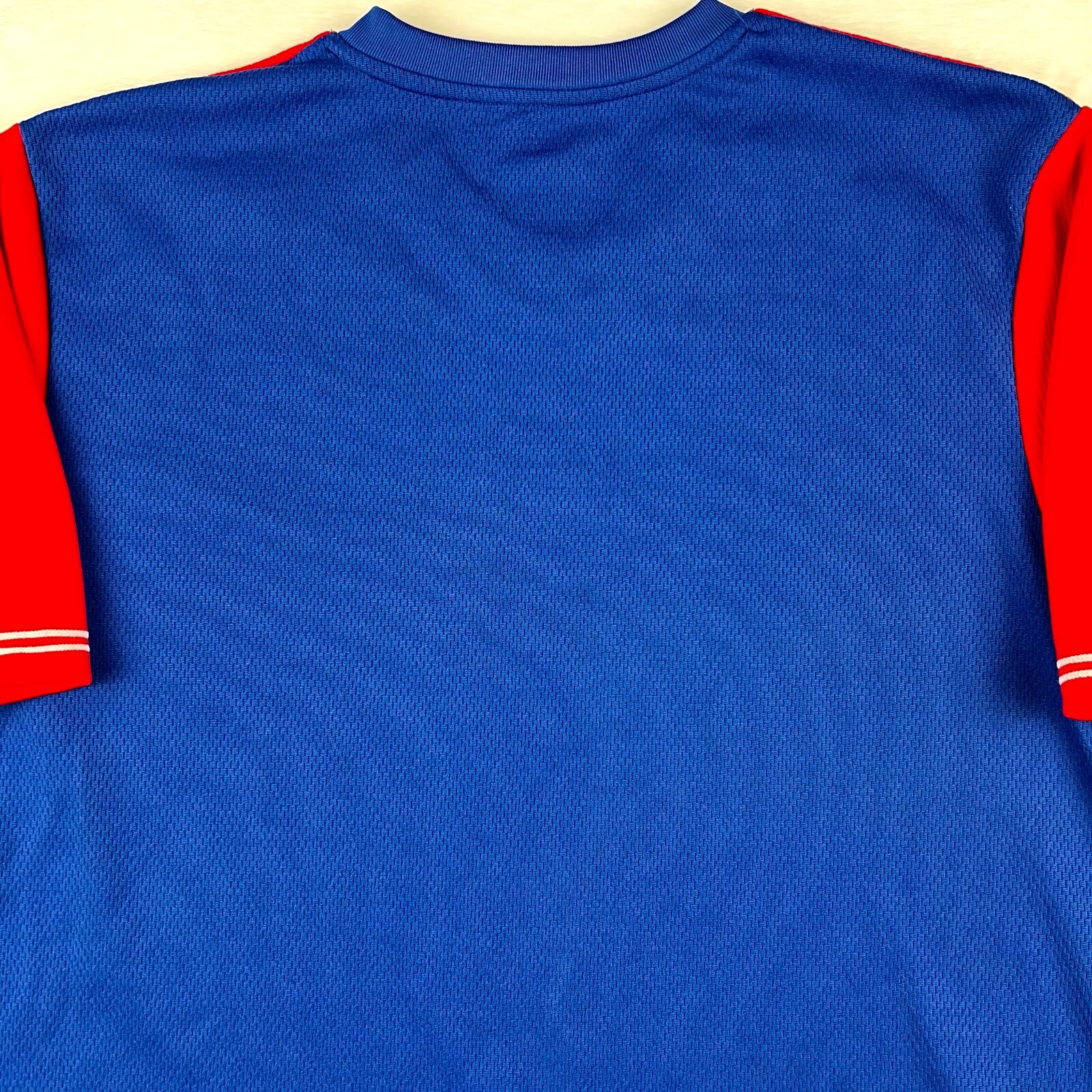 CHICAGO CUBS Jersey V-Neck Men's Large Embroidered MLB Blue Red Short Sleeve gallery
