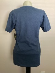 ATHLETIC WORKS Breathable Navy Blue Short Sleeve Crew Neck Pocket T-Shirt Sz M*