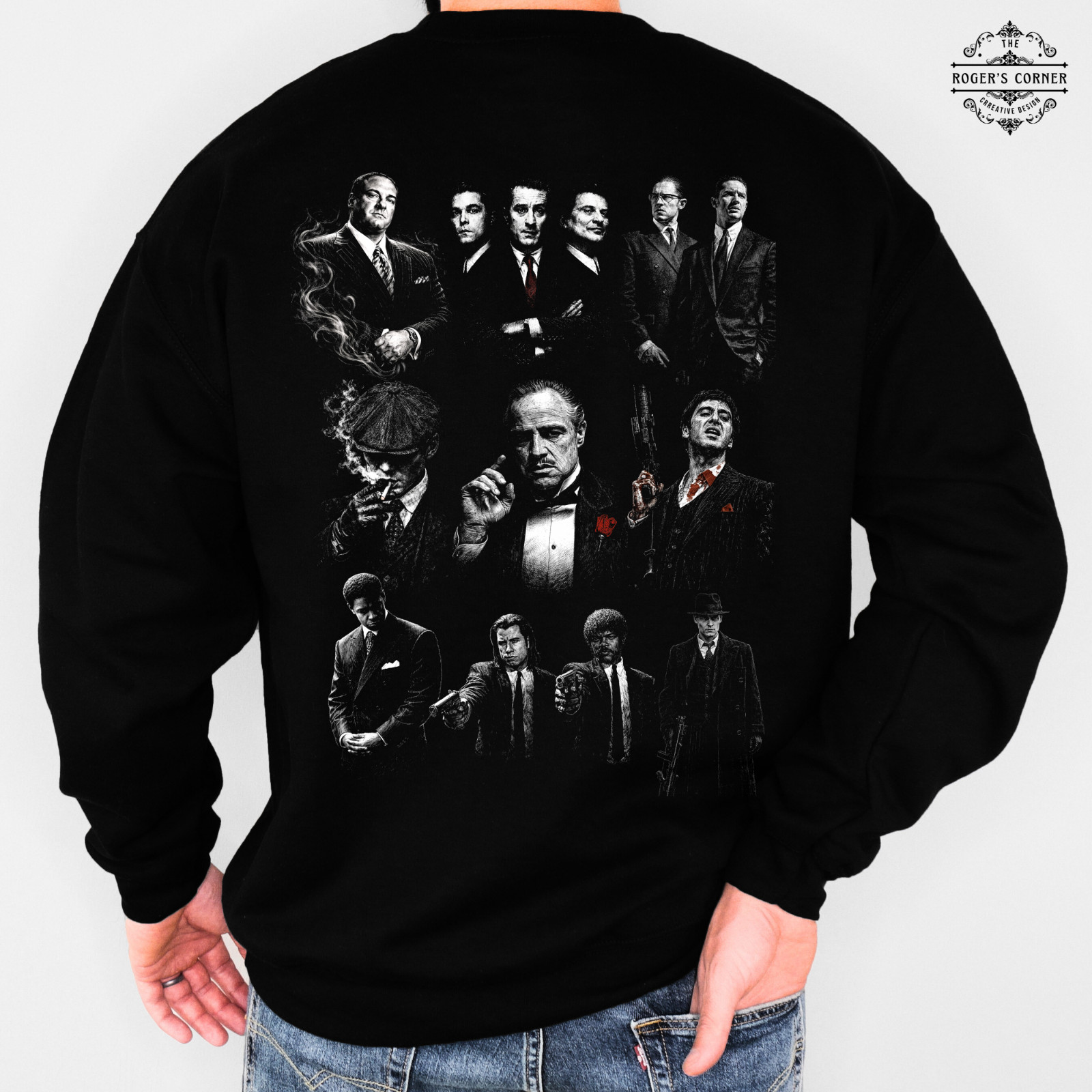 Gangster Legends mix Tee | Mafia characters inspired | Classic movie 80s 90s fan gallery