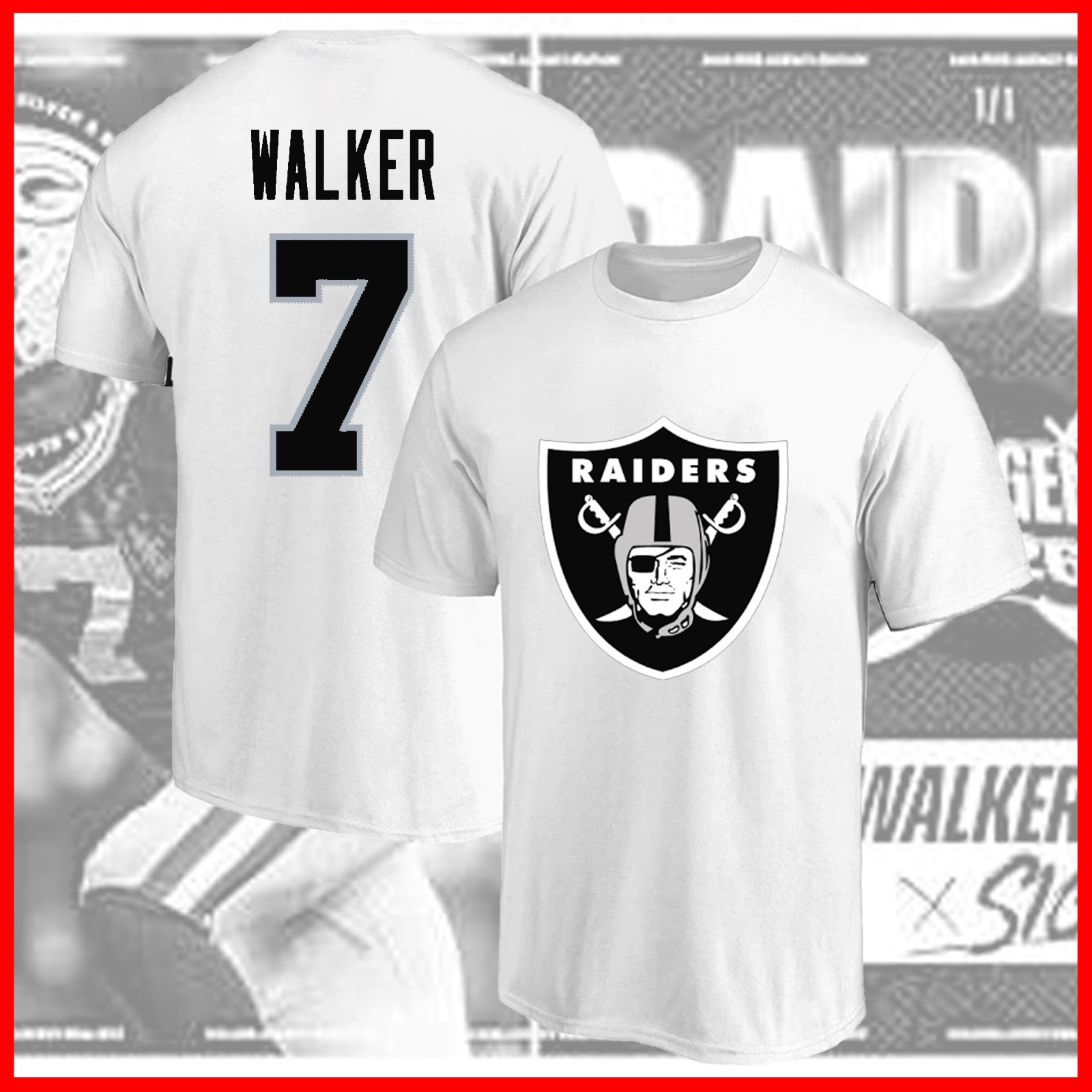 🔥 HOT SALE! 2026 Quay Walker #7 Las Vegas Football Team Name & Number For Fans gallery