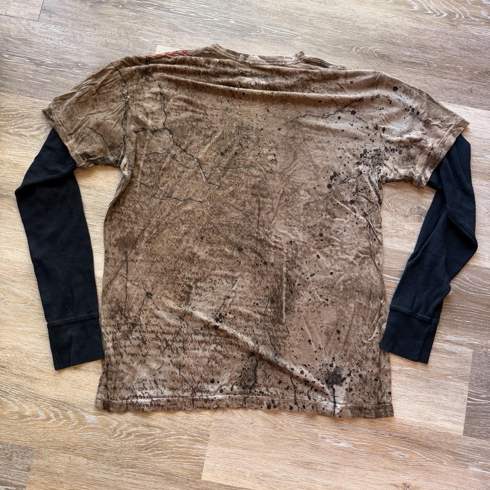 Affliction Bamboo Series Angel AOP Shirt, Size Medium gallery