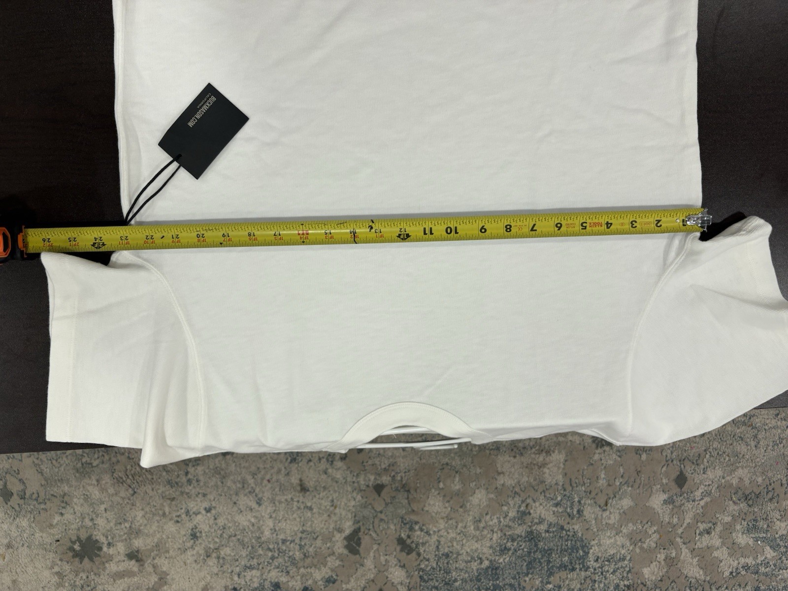 NWT Buck Mason Men’s White Field Spec Cotton Heavy Tee XL Retail $62 gallery