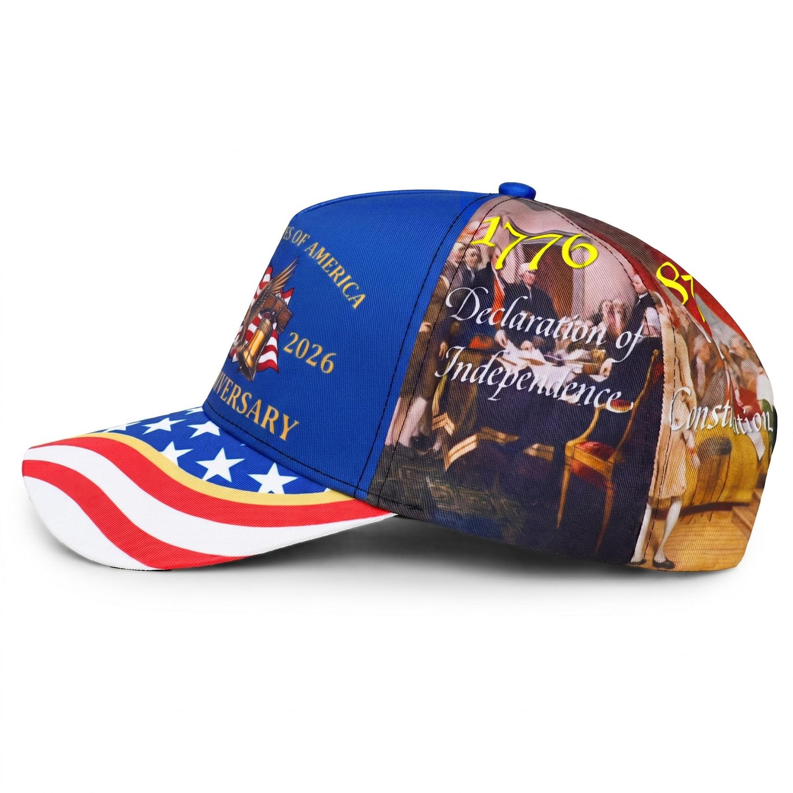 250th Anniversary USA Hat, Patriotic 1776-2026 American Anniversary Historica... gallery