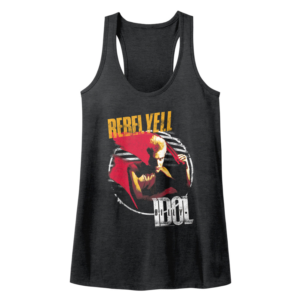 Billy Idol Rebel Yell Women’s Tank Top Album Cover Concert Tour Merch Racerback