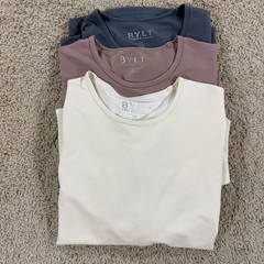 BYLT Mens Premium Basics Lux Short Sleeve T Shirt Size XL Pack Of 3 Crew Neck