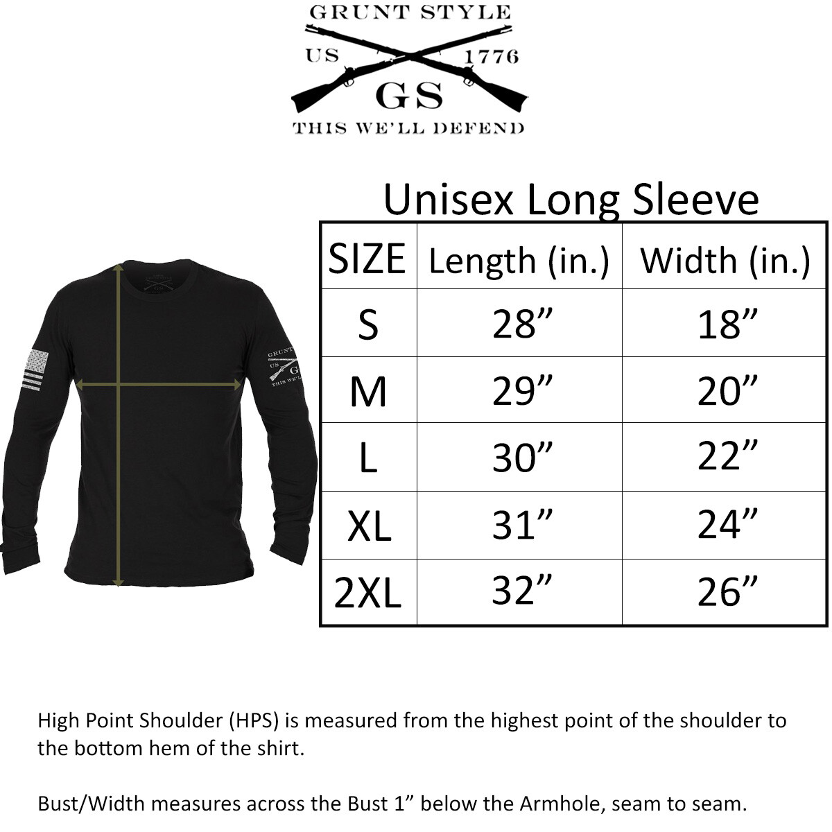 Grunt Style Vintage American Long Sleeve T-Shirt - Military Green gallery