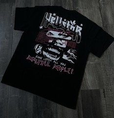 HELLSTAR Black Double-Sided Tour Graphic Logo Crew Neck Cotton Tee Men S