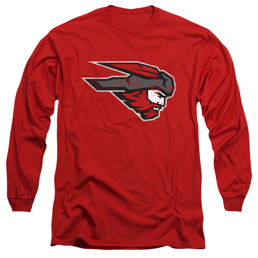 Western Colorado Adult Long Sleeve T-Shirt Distressed Logo, Red, S-3XL gallery