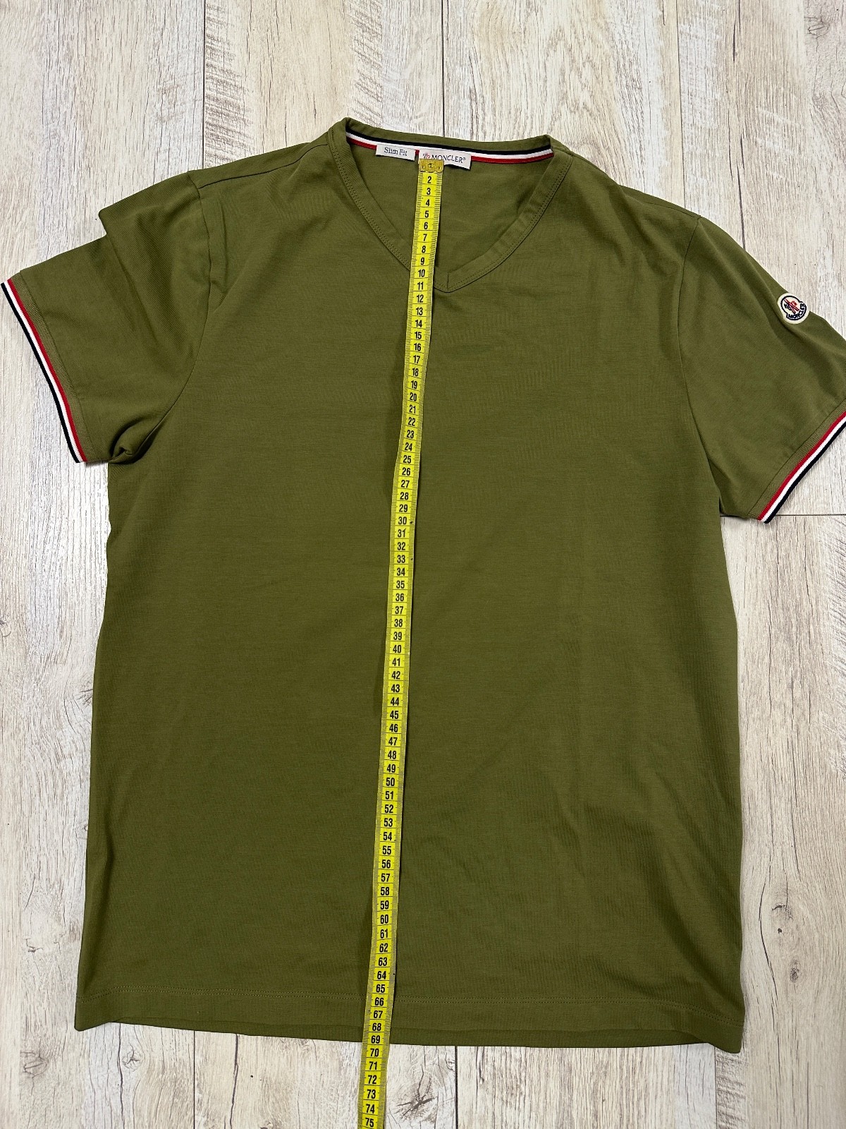 Moncler Authentic Shirt Mens Size L Olive gallery