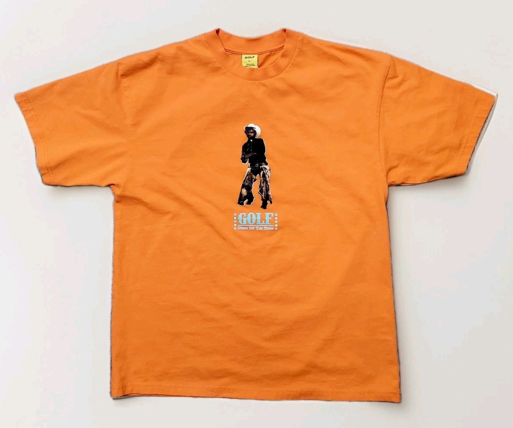 Tyler the Creator Golf Wang ‘Gonna Cut You Down’ Cowboy T-Shirt~Orange~Large