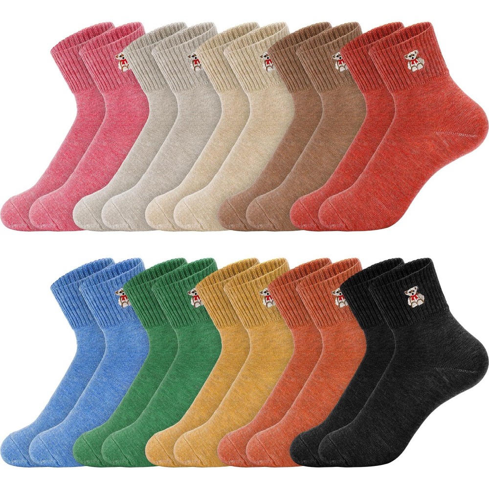 10 Pairs Socks Elastic Ankle Length Cotton Socks Aesthetic Socks Cute Socks L…