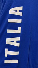 B & C Collection Italy Italia Soccer Football Blue T-Shirt Size Large #10