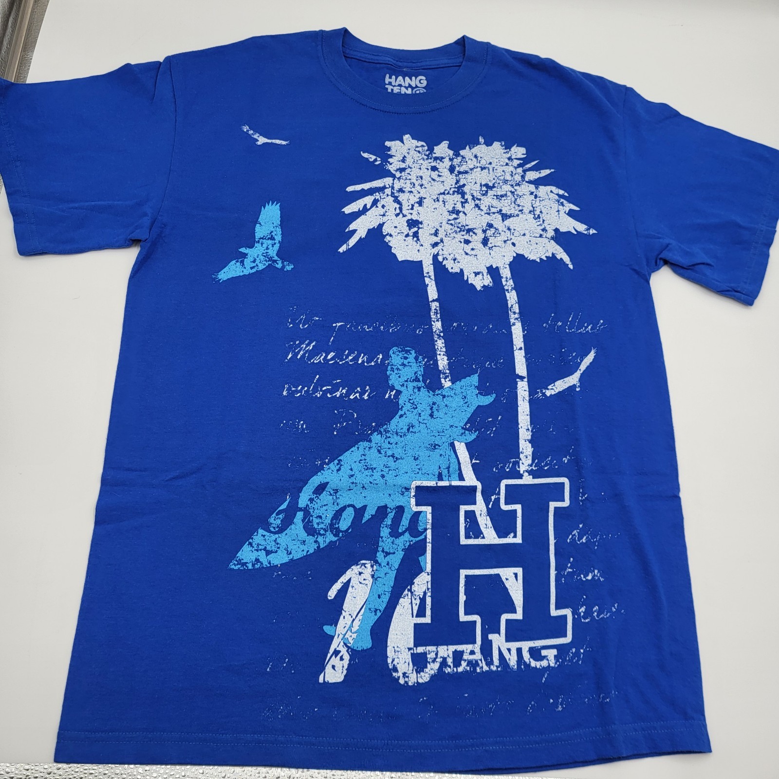 Vintage 90s Hang Ten Blue Short Sleeve T-Shirt Men's Medium gallery