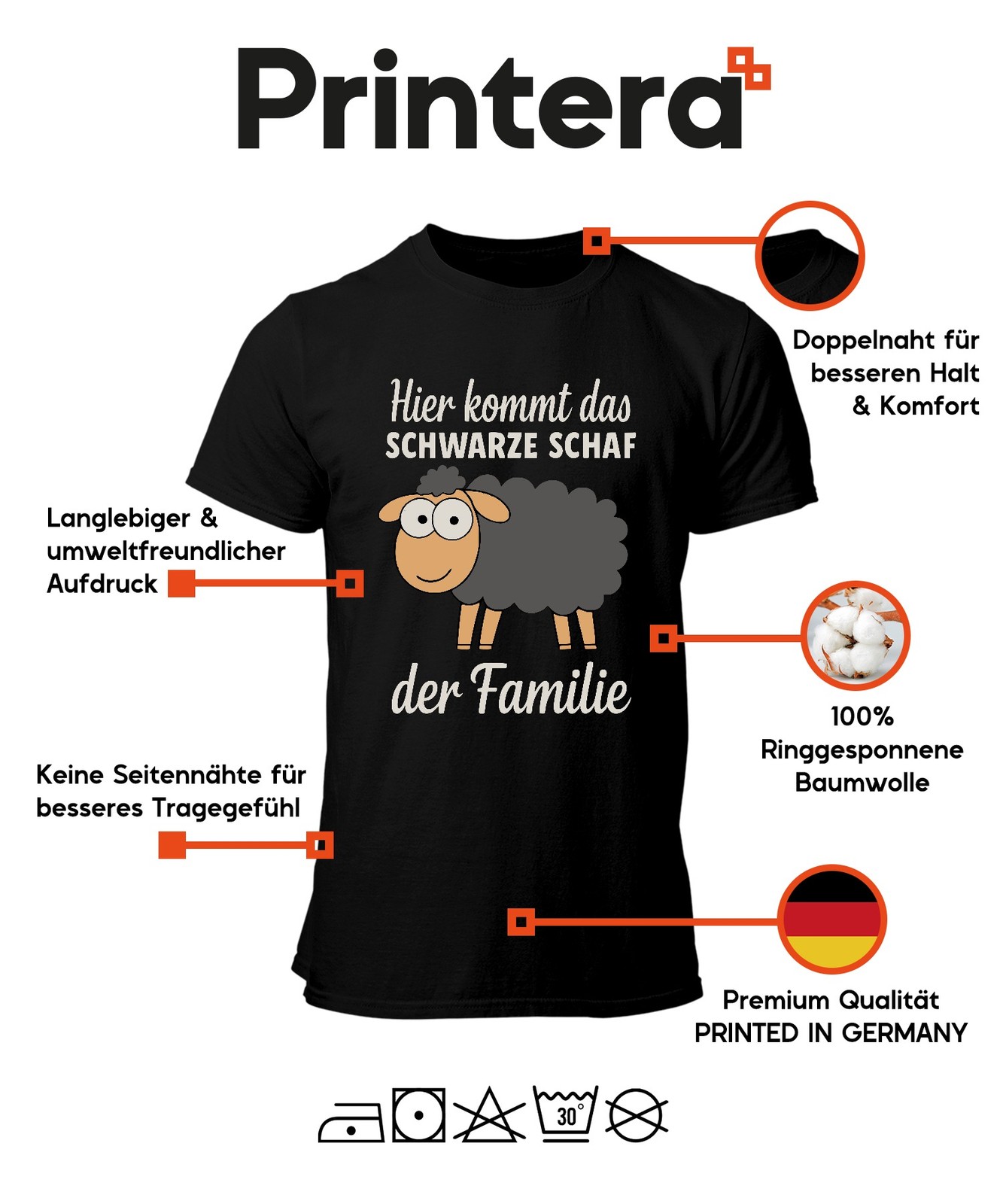 Here Comes The Black Sheep Of The Family Funny Statement Saying Mens T-Shi gallery