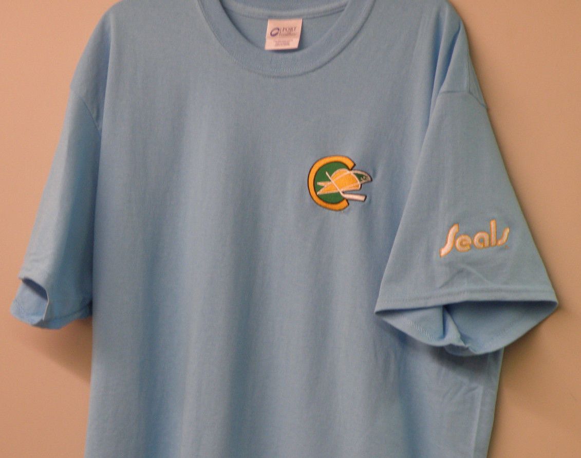 NHL Hockey California Golden Seals Embroidered Adult T- Shirt S-6XL, LT-4XLT New gallery