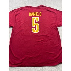 NWT Jayden Daniels Washington Commanders NFL T-Shirt Mens XL Burgundy Number 5