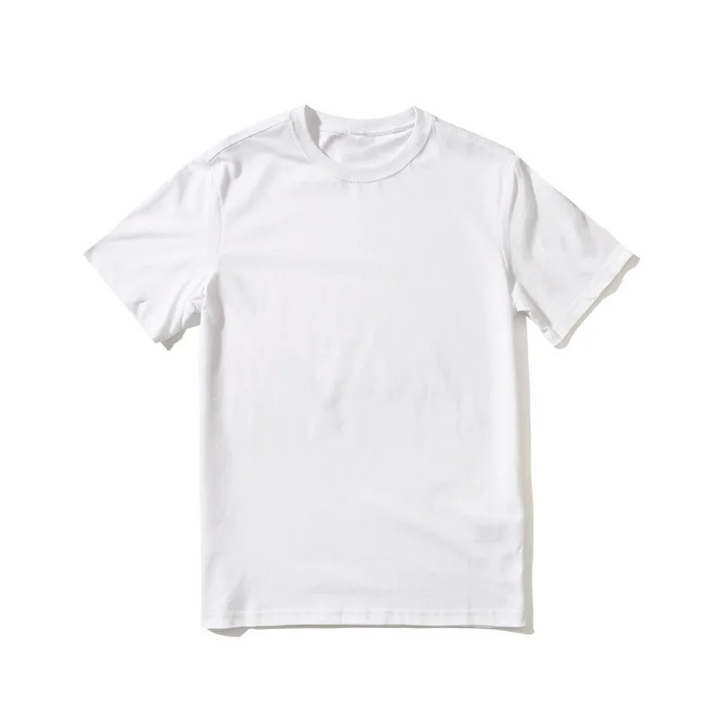 Men T Shirt Cotton Short Sleeve Solid Pure Color Leisure Basic Streetwear Top gallery