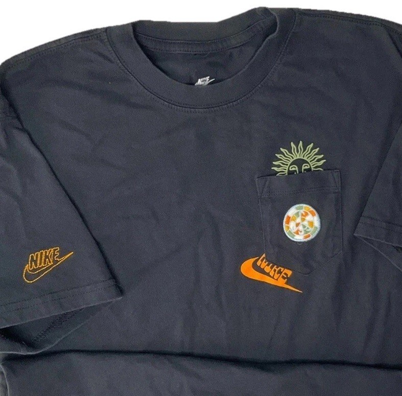 Nike Shirt Men Sz S Tee Sole Craft Embroidered Pocket Loose Fit Short Sleeve gallery