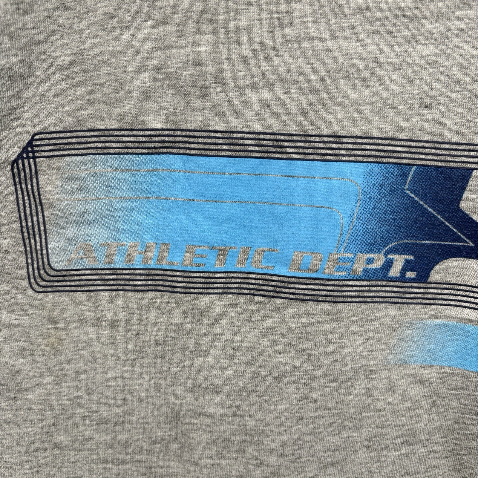 Vintage Starter T Shirt Mens XL VTG 90s Sports Tee Gray Crewneck Spell Out Logo gallery
