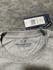 Vineyard Vines Men’s Golden Retriever Dog Whale Gray T-Shirt Size Large NEW NIP
